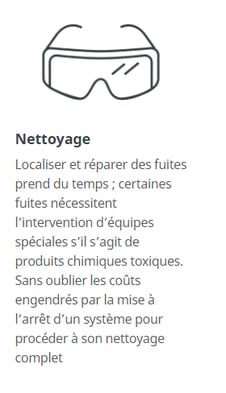 "nettoyage fuite"